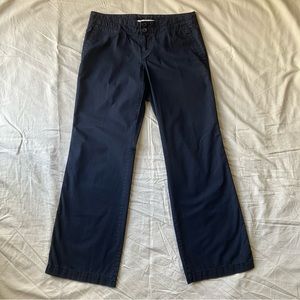 Ann Taylor LOFT Straight leg Navy blue 100% Cotton pant with 4 pockets
